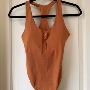 Bombshell Sportswear Rust Bodysuit